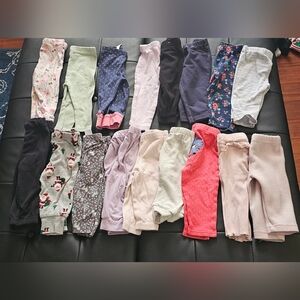 Baby Girl 3 To 6 Month Pants Lots Bundle Euc